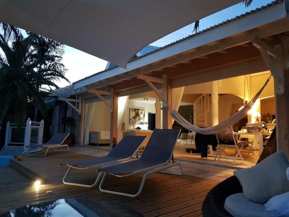 Villa Iguanou Et Piscine En Bord De Mer Proche Plages Marina Et Golf Saint-Francois (Grande-Terre) Exterior foto